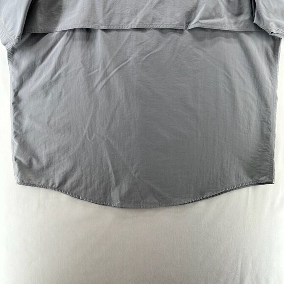 World Wide Sportsman Shirt Men 2XL Utility Button Down Vented Fishing Nylon Gray - Picture 6 of 11